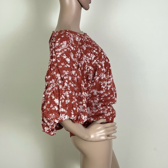 NEW FREE PEOPLE REVOLVE FLORAL PRINT BODYSUIT - Picture 6 of 9